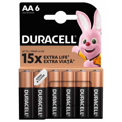 Батарейка Duracell AA лужні 6 шт. в упаковці (5007757) Вінниця - фото 2