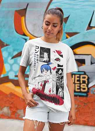 Футболка аниме Человек-бензопила оверсайз (S/M/L) Черний AnimeJ1007 Днепр