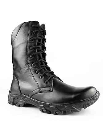 Чоловічі військові шкіряні берці демісезонні   чорні, тактичні якісні шкіряні берці весна осінь Львів