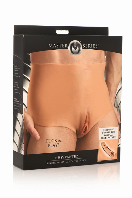 Накладная вагина Master Series Silicone Vagina + Butt Panties - Large Sex Aura Киев - изображение 9