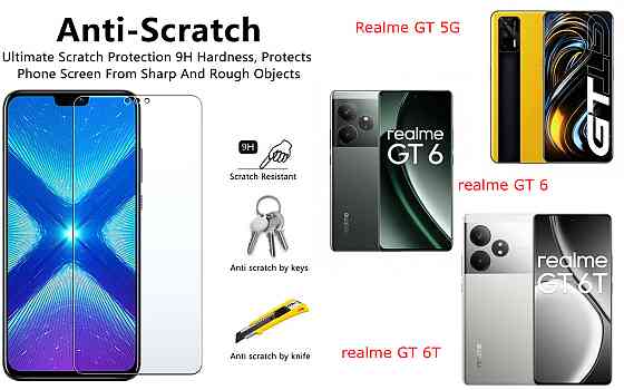 Защитное стекло NeoGlass для Realme GT 5G, realme GT 6, realme GT 6T – ультрапрозрачное и устойчивое Киев