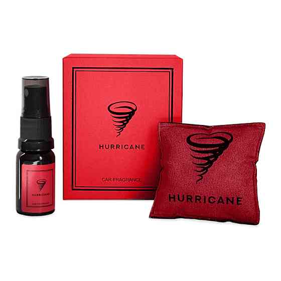 Автомобильный ароматизатор Hurricane Red Standart, аромасаше на дефлектор со спреем 10 мл Чортков