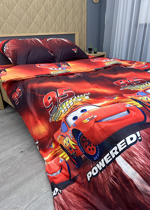 Комплект детского постельного белья Фланель, Koloco Полуторный 150х210 с разноцветным принтом (88-068) Киев - изображение 4