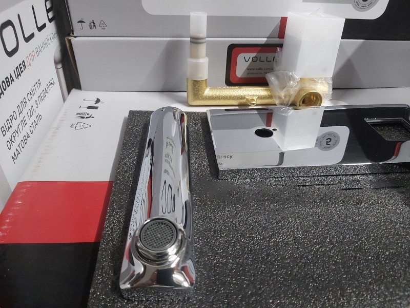 Змішувач для раковини настінний VOLLE LEON cromo 1511.010301 Київ - фото 3