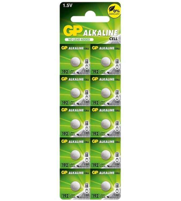 Батарейка таблетка GP Alkaline 192 1.5V LR41 лужна блістер 10 шт Рівне - фото 1