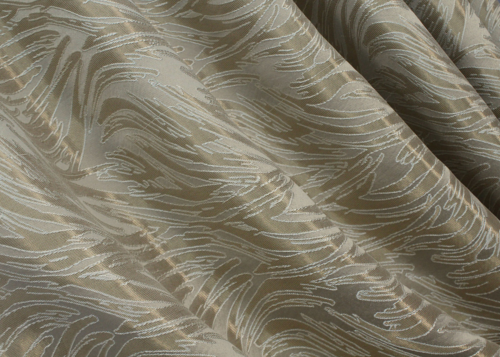 Комплект коротких штор VR-Textil Жакард Magic № 1605ш Бежевий 145х170 см 2 шт (35-0249) Киев - изображение 5