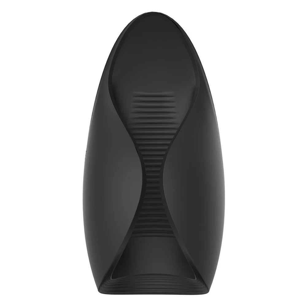 Мастурбатор с вибрацией Dream Toys Essentials, открытый, нереалистичный, черный, 13 см Sex Aura Киев - изображение 3