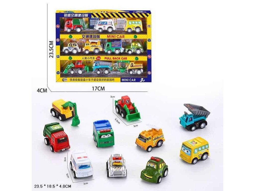 Набор машин 10шт арт. 5857 ТМ 7TOYS Киев - изображение 1