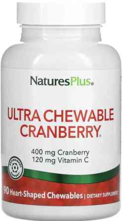 Журавлина з вітаміном C Nature's Plus Cranberry With Vitamin C 90 жев таб клюква-клубника Київ
