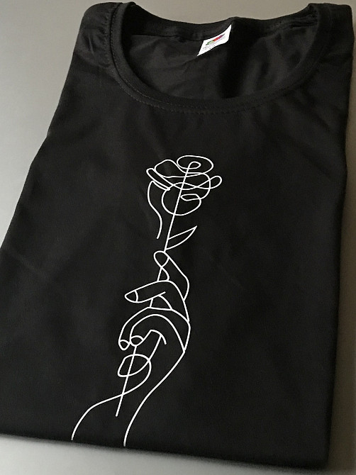 Женская\Мужская футболка с принтом розы Черновцы - изображение 3