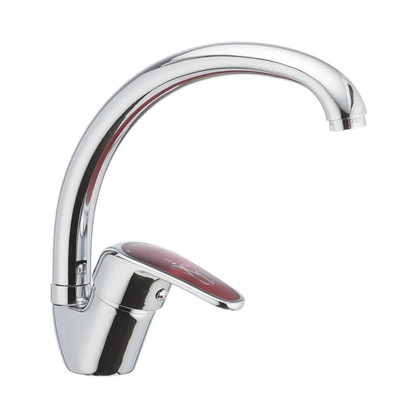 Кухонный смеситель Cron Magic 777 с красной ручкой CR0117 Харьков - изображение 1