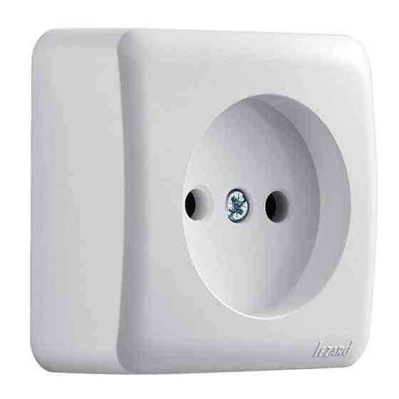Розетка VIOLA без заземления белый Lezard Харьков