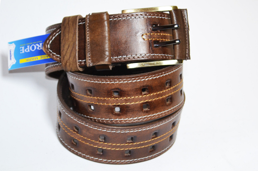 Ремінь шкіряний 1200х45 мм. Шкіряний ремінь. Одеса - фото 2