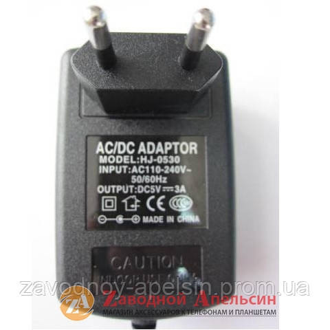 Сетевое зарядное зарядка China Tab 5v 3A 2мм Одесса - изображение 3