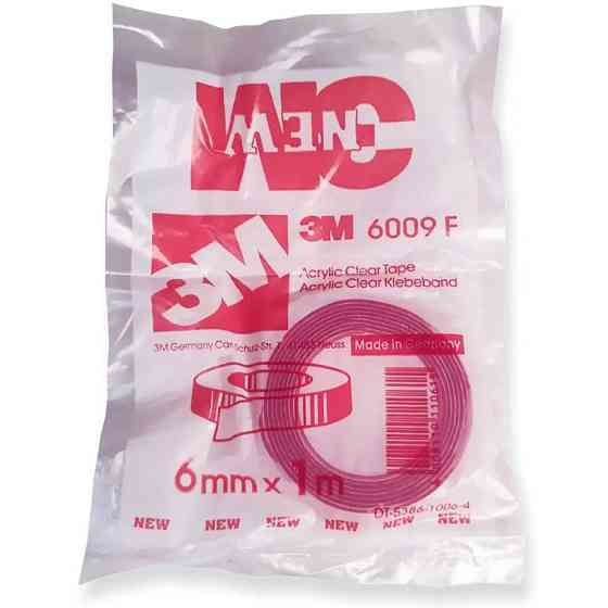 Скотч двосторонній 6мм х 1м 3M GT6009F прозорий Київ