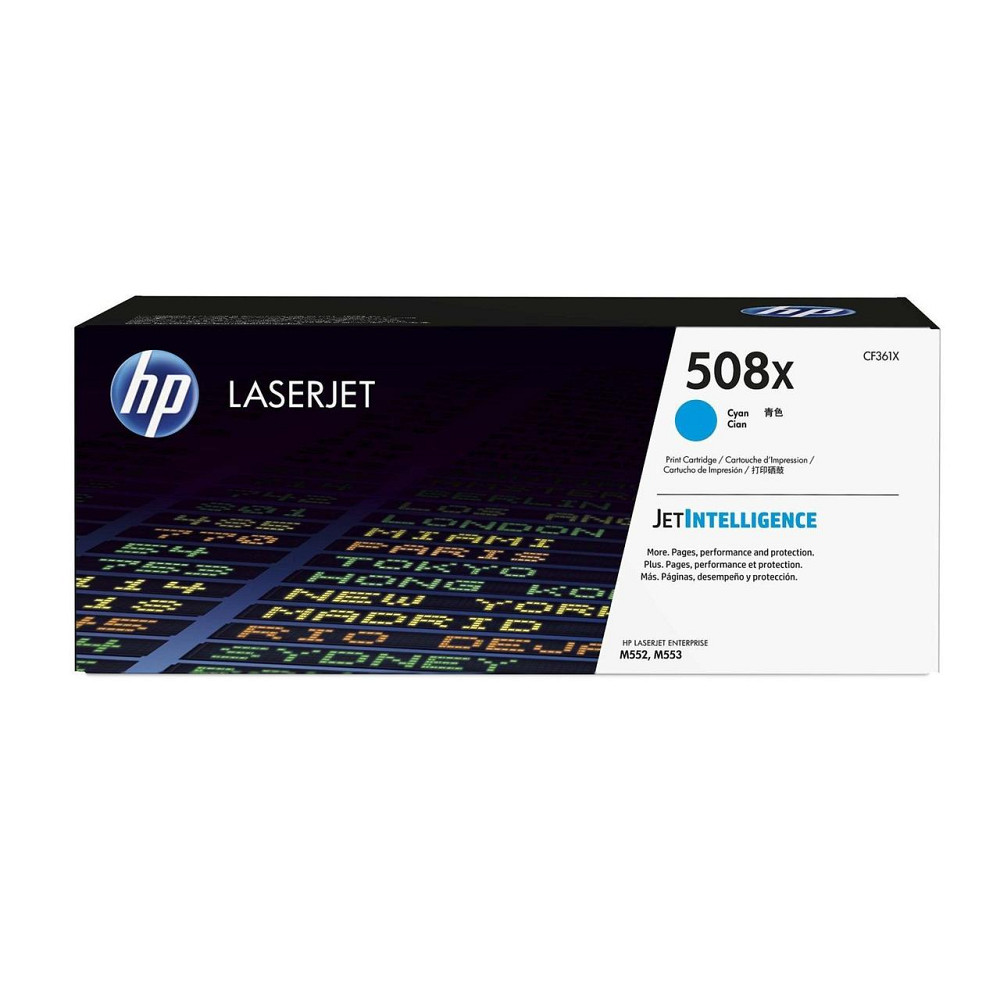 Картридж HP CLJ 508X Cyan M552dn/M553dn/n/x (CF361X) Киев - изображение 1