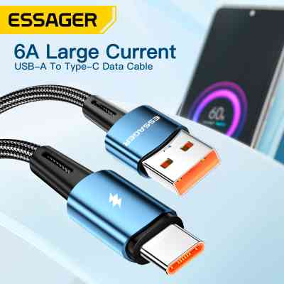 Дата кабель USB 2.0 AM to USB-C 2.0m 120W black Essager (EXC120-CGA01-P) Вінниця