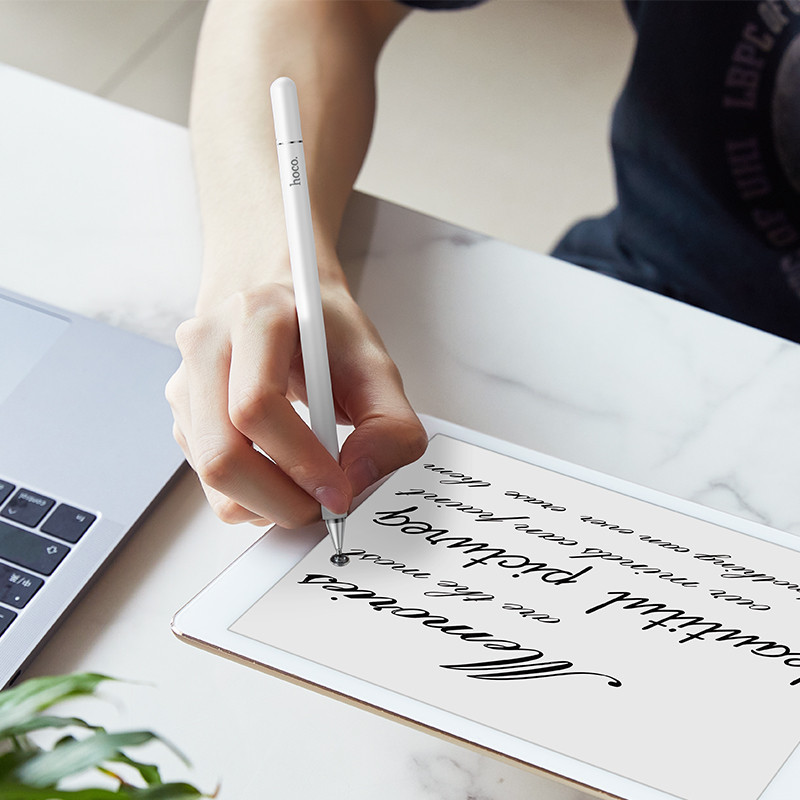Стилус HOCO GM103 Fluent series універсальне ємнісне перо, колір білий 6931474767127 Одеса - фото 5