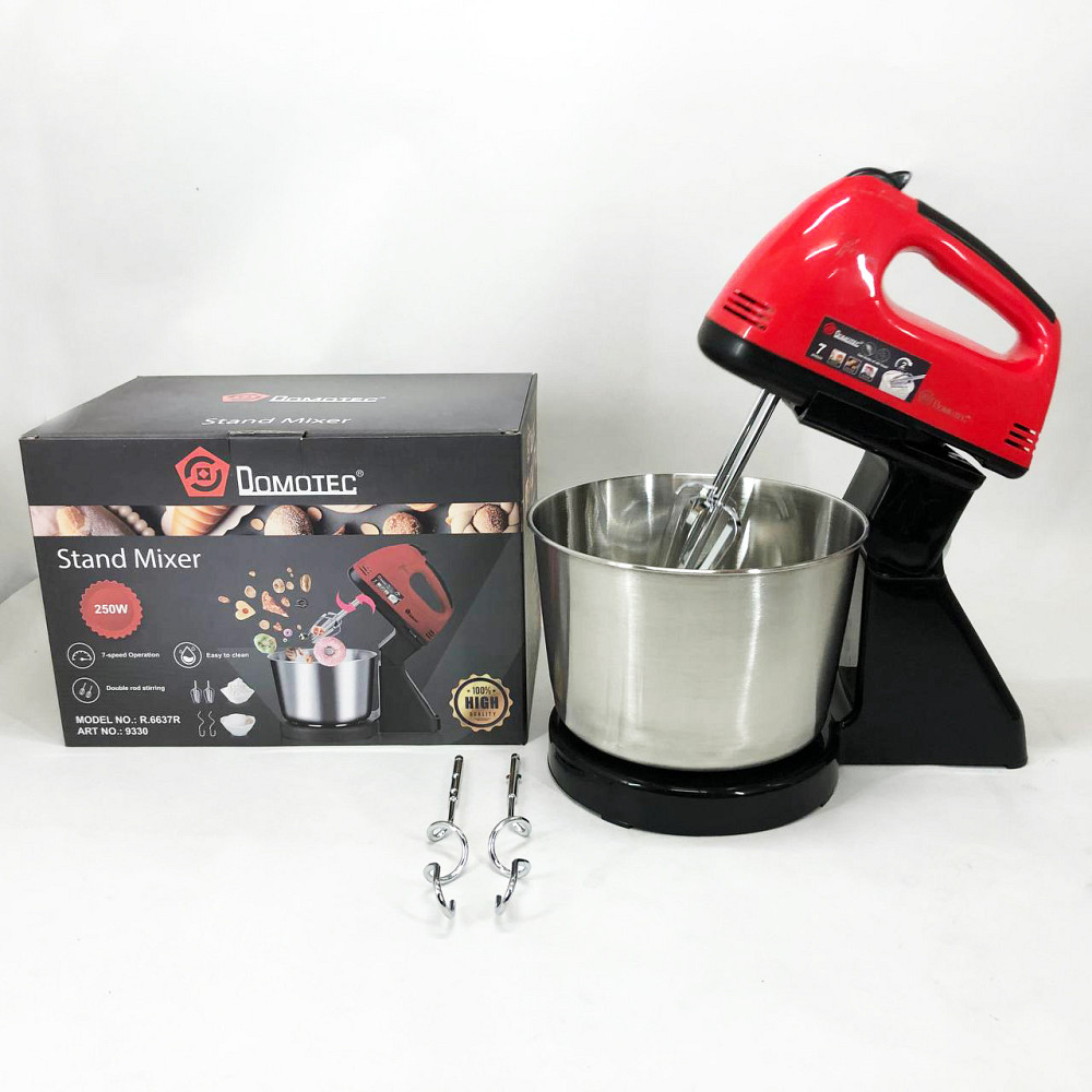 Міксер для збивання кремів Domotec R6637R 2 л 250 W, Електричний міксер ручний Кулінарний VS-29 Івано-Франківськ - фото 8