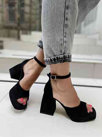 SANTINI Босоніжки жіночі SANTINI 212184-21 чорні (літо, замша натуральна) (5108) Коломия