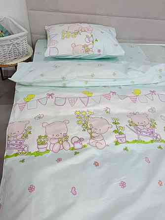 Ecotton Дитячий комплект постільної білизни Ecotton 110х140 см блакитний Ведмедик Коломия