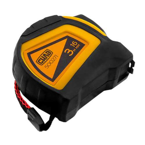 Рулетка обгумована автостоп, подвійний зачіп 3м*16мм СИЛА Житомир