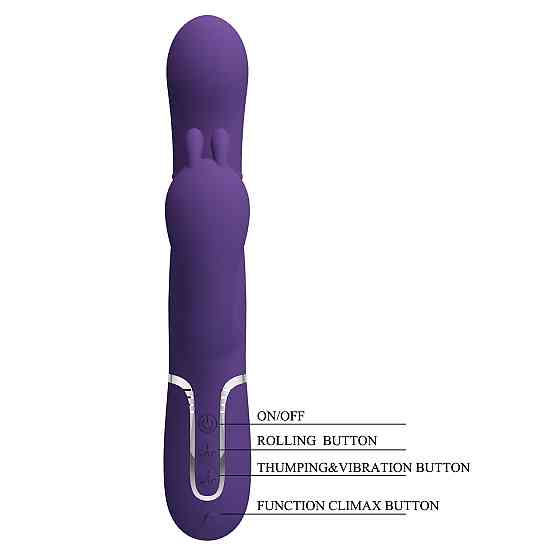 Вибратор PRETTY LOVE Cammy Dark Purple, Twinkled Tenderness, 7 thumping functions 7 vibration functi Sex Aura Киев