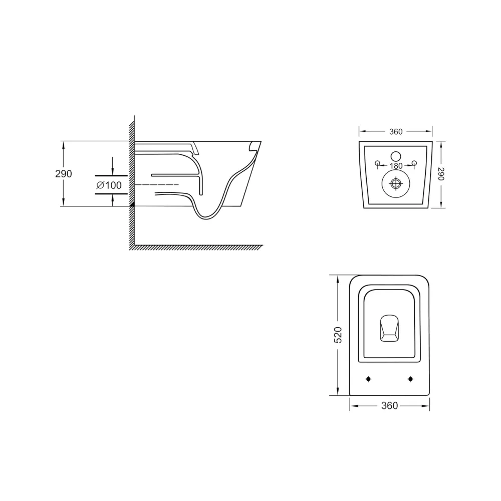 Унитаз подвесной Qtap Crow Ultra Quiet безободковый с сиденьем Soft-close QT05335170W Киев - изображение 18