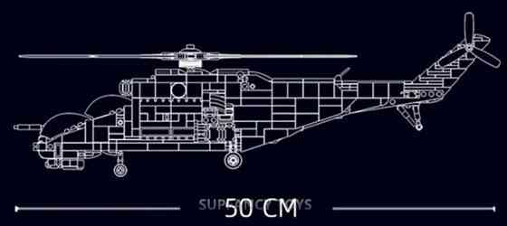 Конструктор новый боевой вертолет Mi 24 Sluban 893 шт блоков Lego. Харьков