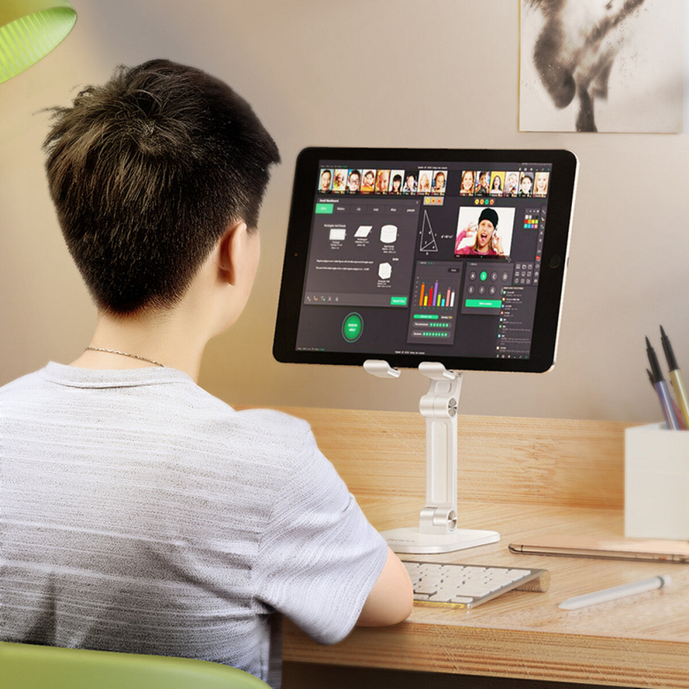 Тримач для мобільного HOCO PH34 Excelente double folding desktop stand White Київ - фото 3