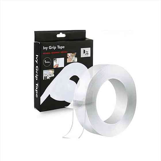 Многоразовая двухсторонняя клейкая лента Ivy Grip 1м х 3см Киев