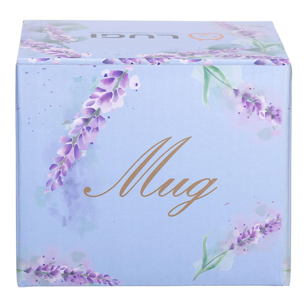 Кружка фарфоровая з квітковим візерунком 400 мл Київ - фото 5