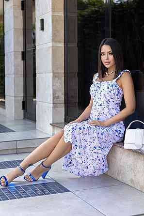 Летнее женское платье миди 