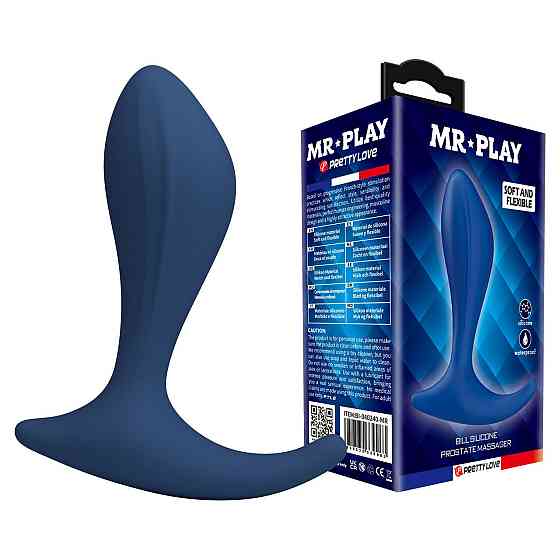 Масажер простати MR.PLAY - Bill Silicone Prostate Massager, BI-040240-MR Sex Aura Київ