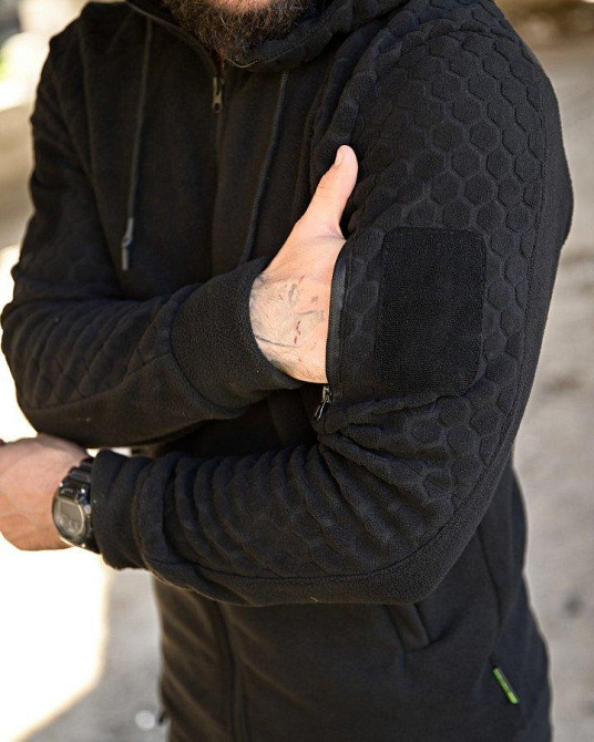 Тактична флісовка сота чорна ПП7963 Одеса - фото 6