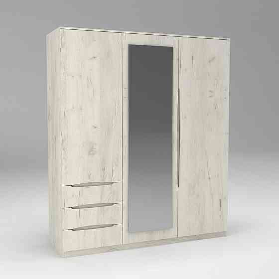 Шкаф Дельта 2, Дуб Крафт Білий, 1800х550х2100 Львов