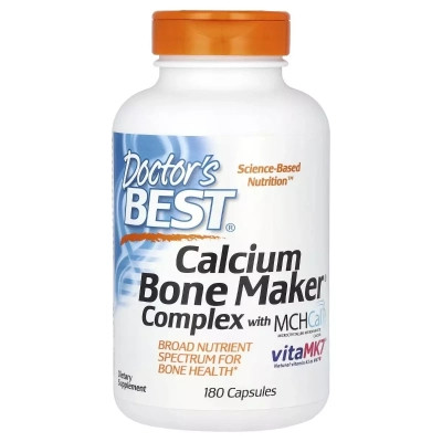 Витаминно-минеральный комплекс Doctor's Best Комплекс для костей, Calcium Bone Maker Complex with MCHCal, 180 капсул (DRB-00245) Винница - изображение 1