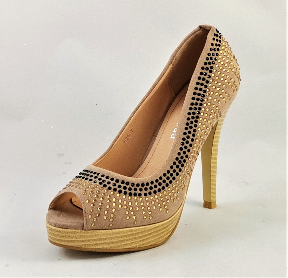 Жіночі Бежеві Туфлі на Каблуку Шпильке Замшеві Модельні (розміри: 36,37,38,39,40,41) — 35-7 Дніпро - фото 4