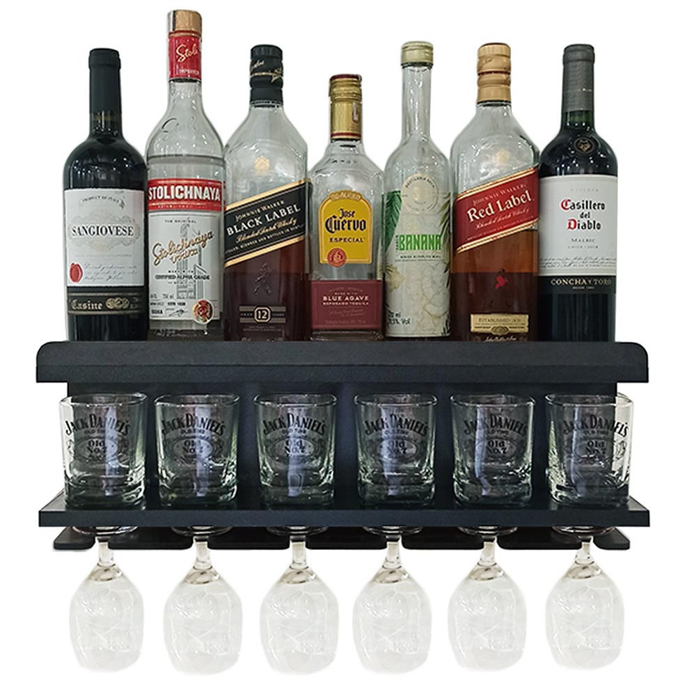 Настінна винна полиця "Тайкі" венге Миколаїв - фото 2