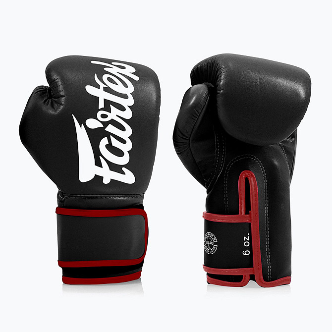 Боксерські рукавиці Fairtex BGV14 Black 14 унцій (бинти в комплекті) Кам'янське - фото 5