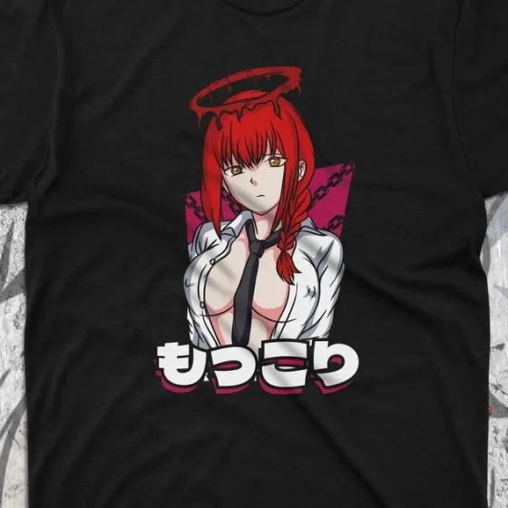 Футболка для подростка мальчика с принтом Человек Бензопила Макіма 140E Размер 160 Anime10502 Днепр