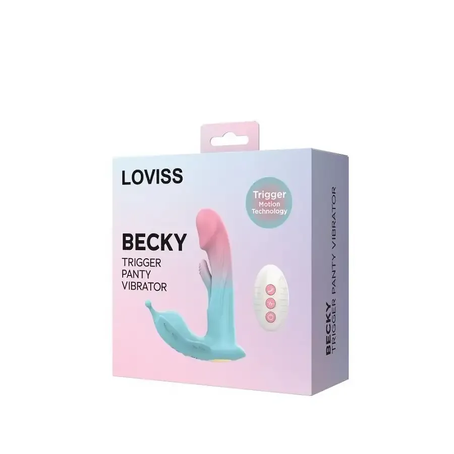 Вібратор Loviss Becky Trigger Panty Vibrator, носимий, вібрація + манливий рух, пульт ДК Львів - фото 5