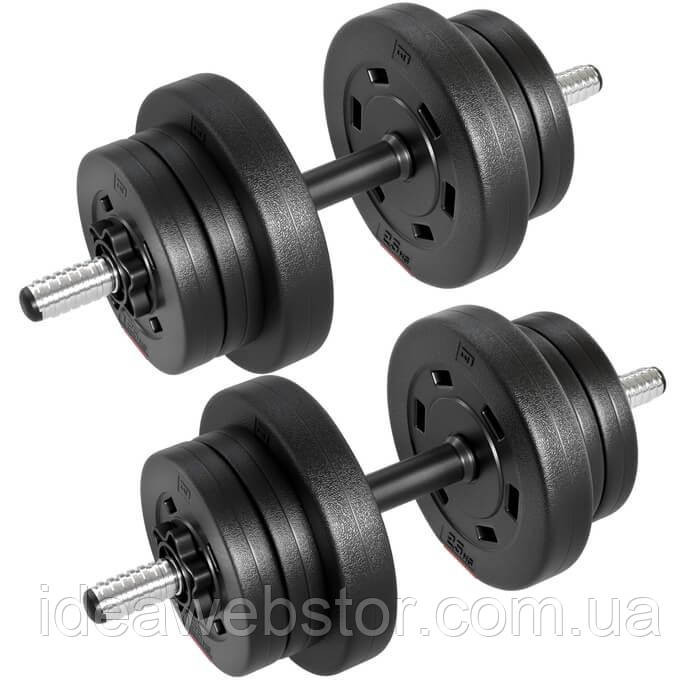 Разборные гантели Hop Sport 2х10 кг черные набор гантелей для дома силовых тренировок фитнеса Киев - изображение 13