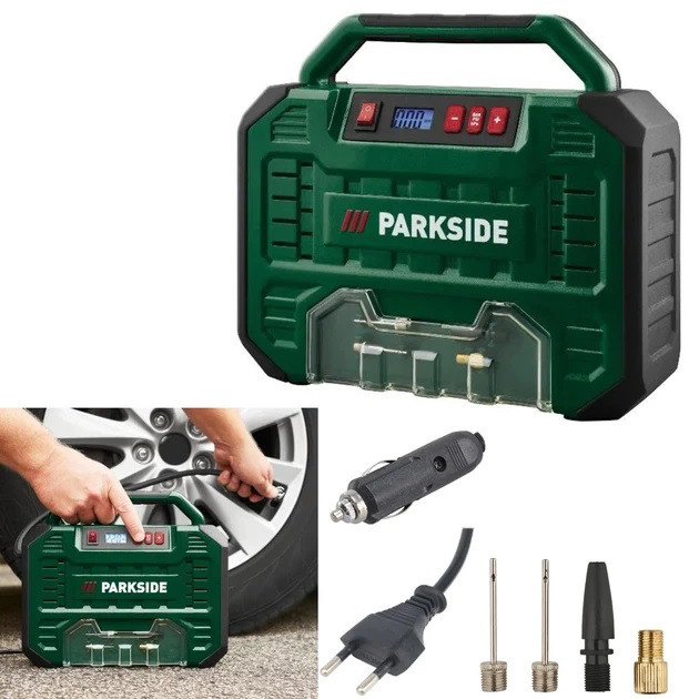 Автомобільний компресор 12/220в Parkside PMK 150 A1 компресор для підкачування коліс QS-39 Львів - фото 3