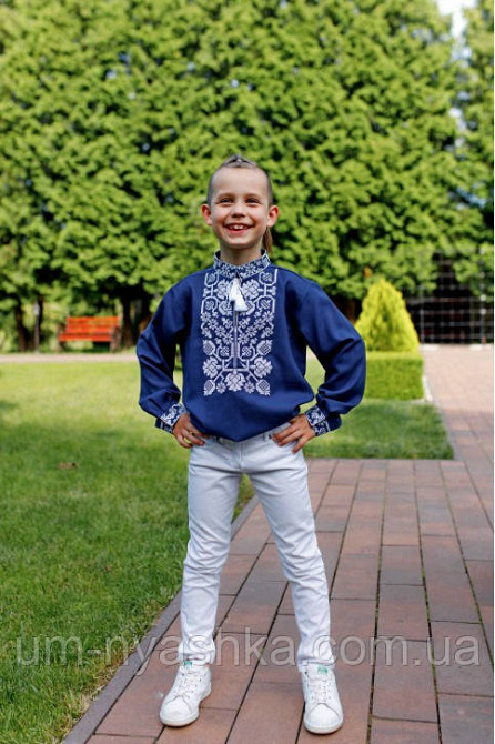 Хлопчача лляна вишиванка "Всеволод" Кривий Ріг - фото 2