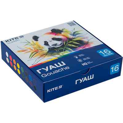 Гуашеві фарби Kite Classic 16 кольорів х 20 мл (K-096) Вінниця
