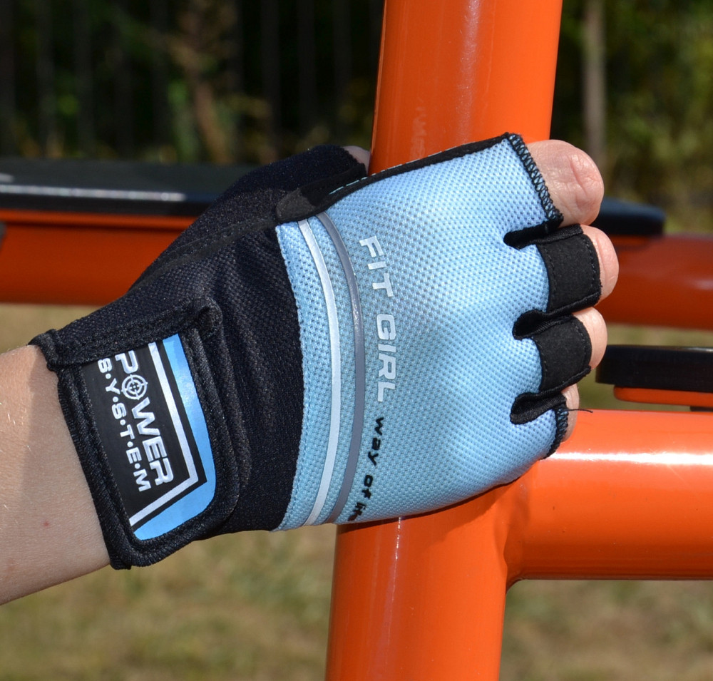 Рукавички для фітнесу Power System PS-2920 Fit Girl Evo Blue S Луцьк - фото 8