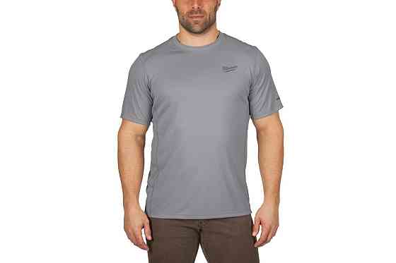 Футболка MILWAUKEE WWSSG-XXL, дихаюча з коротким рукавом, сіра, (розмір XXL) Одесса