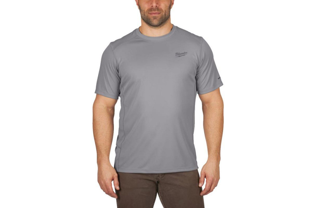Футболка MILWAUKEE WWSSG-XXL, дихаюча з коротким рукавом, сіра, (розмір XXL) Одесса - изображение 2