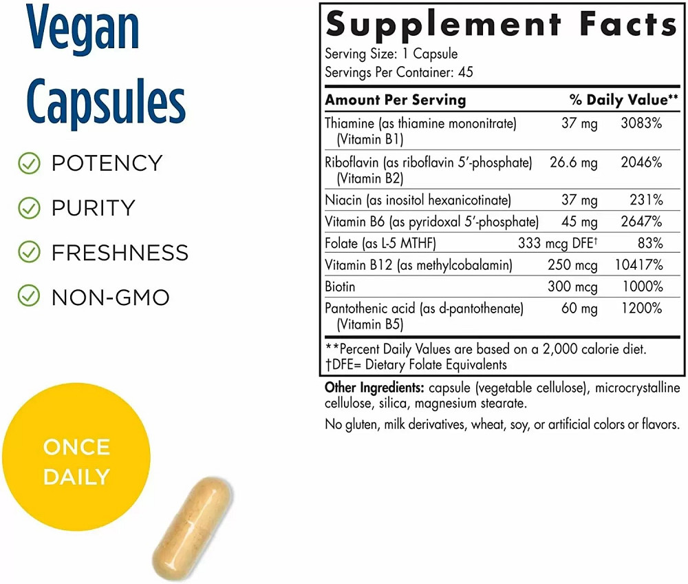 Комплекс витаминов В (Vitamin B Complex) 100 капсул Київ - фото 2